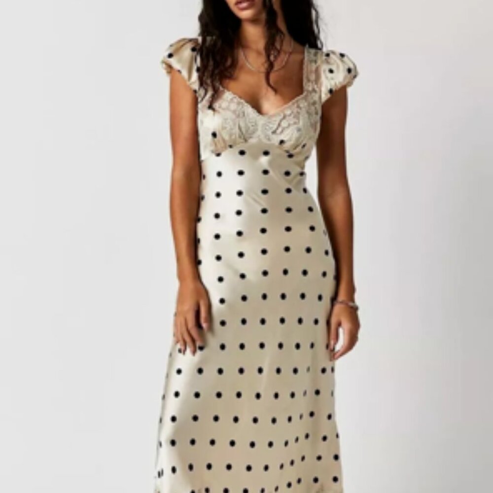 Free People Butterfly Babe Maxi Dress Size L perfect wedding guest or festival